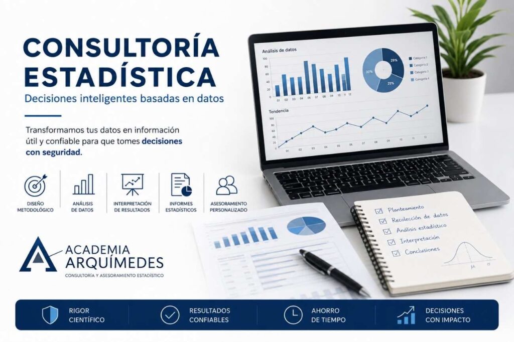 Consultoría estadística y análisis de datos para investigaciones académicas